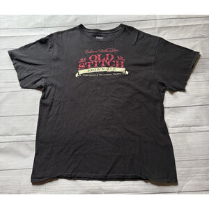 Old Stitch Brown Ale Brewery T Shirt Size XXL Black Benjamin Franklin Quote